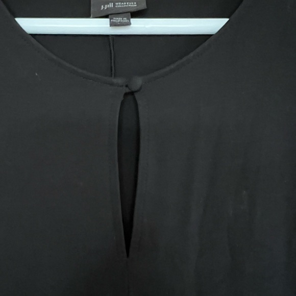 J. Jill Black Midi Dress with Keyhole Detail women’s size extra large - Picture 6 of 8